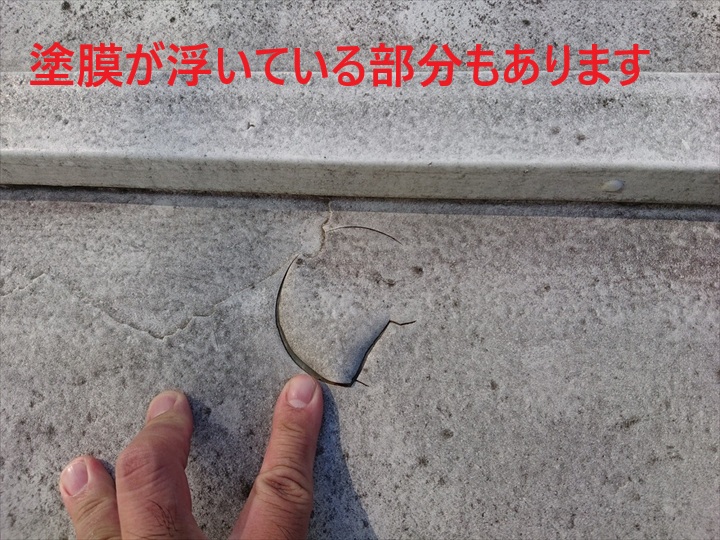 浮いている塗膜
