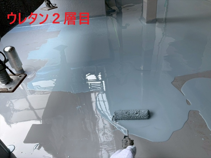 防水工事の完成