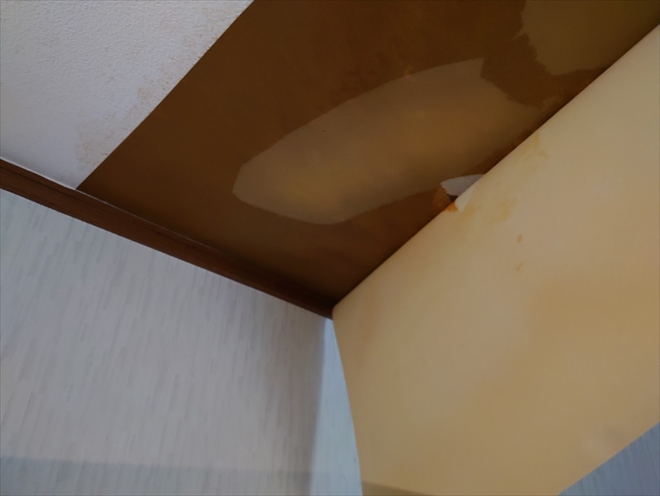 クロスを剥がすと水が出来ます