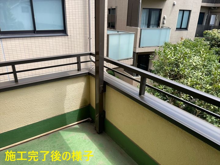 笠木交換後の全景