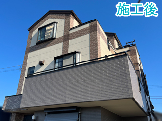 江戸川区新堀にてプレミアムシリコンSR-414、SR-407で外壁塗装！