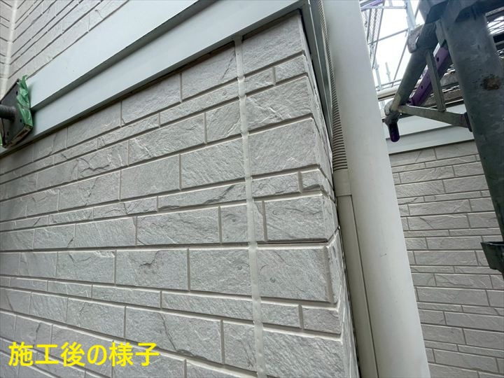 外壁目地の施工完了