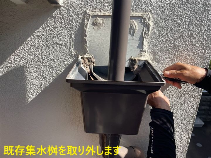 集水桝の取り外し