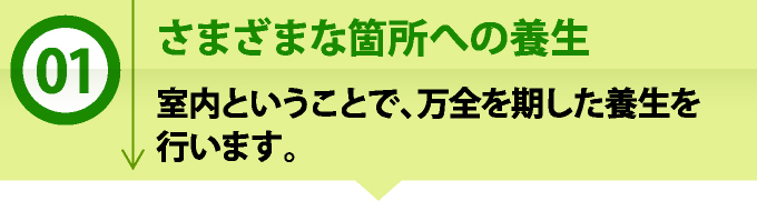 1 さまざまな箇所への養生 室内ということで、万全を期した養生を行います