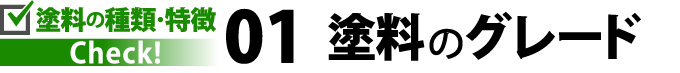 塗料のグレード