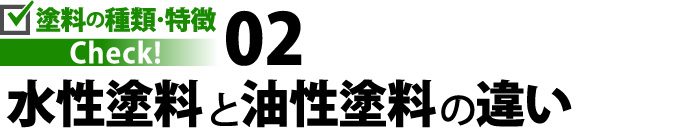 水性塗料と油性塗料の違い